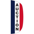 "AUCTION" 3' x 8' Stationary Message Flutter Flag